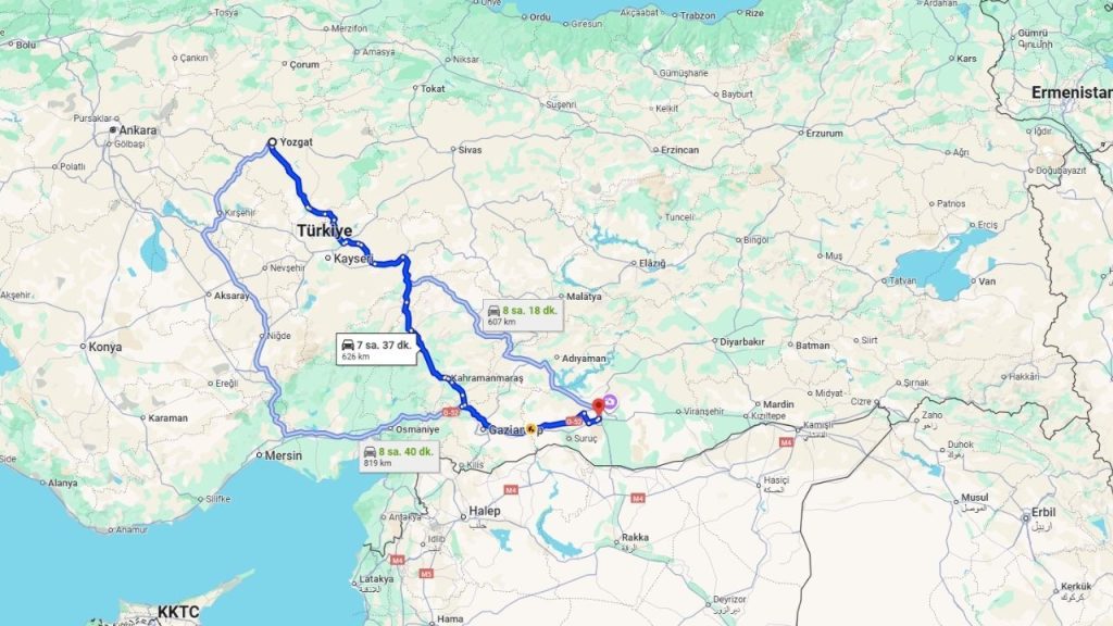 Şanlıurfa ile Yozgat Arası Otobüsle Kaç Saat Sürer? - Kapak Görseli